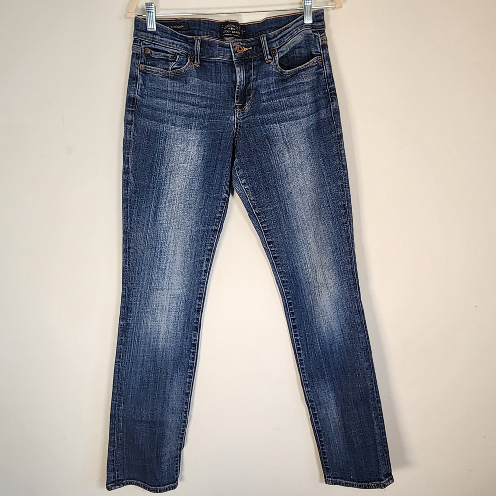 Lucky Brand Sweet N Straight Mid Rise Jeans Medium Wash Size 6/28